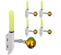 Generico Mini bâtons lumineux LED - Set de bâtons réutilisables avec sonnette, lumière d'urgence pour nuit, randonnée, camping, éclairage de sécurité compact pour activités