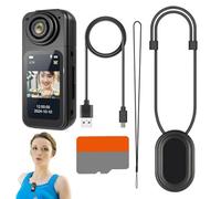 Generico Mini caméra d'action - 2K Thumb Sized Magnetic Camcorder, 180 Degree Rotation Lens | Audio Video Recording Device Hands Free POV Camera For Travel Vlogging Cycling Pet Walking Family