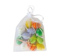 Generico Mini Easter Egg Decoration Set de 12 packs | PP Material, 1.2in X 1.2in X 1.6in | Small Toy Eggs, Ornament for Easter Basket | Spring Holiday Party Filler & Table Decor