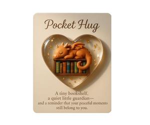 Generico Mini Hug Card | Cadeau passionnant à stocker - Carte de poche avec cœur 3D Mini Hug, pour anniversaire, Noël, Pâques, garçons, famille, amis, lui