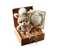 Genérico Mini lapin mignon cadeau de Pâques, mini lapin câlins dans des boîtes, peluche de lapin doux, lapins positifs, panier de Pâques pour et adultes