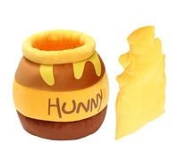 Genérico Mini lits pour chats : tentes de camping épaisses en forme de pots de miel, réchauffe la grotte spongieuse pour animaux de compagnie | Zone intérieure douce pour dormir les petits animaux de