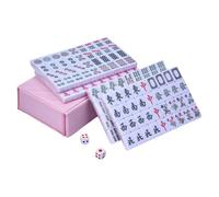 Genérico Mini Mahjong - Mélamine 2,4 x 1,7 x 1,1 cm | professionnel de Mahjong chinois, jeux multijoueurs traditionnels portables | pour voyages en , divertissement, loisirs