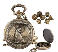 Generico Mini | Montre en forme de dragon de 2,56x1,77 pouces | métal en forme de dragon | | Pour les joueurs Débutant Adultes Fêtes Maison Voyage Vacances Événements Ac