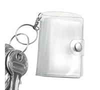 Genérico Mini porte-clés photo - PP, mini porte-clés d'album Design portable | Affichage photo de poche transparent, pendentif de dossier de sac à dos pour portefeuilles, sacs à dos, sacs à dos
