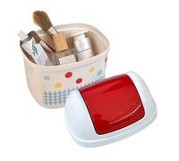 Genérico Mini poubelle à déchets - PP 16 x 18 x 13,3 cm | Mesh Waste Paper Bin with Compact Garbage Basket Design, Desktop Trash Can for Bathroom Bedroom Kitchen Countertop, Wastē Basket Garbage Can