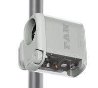 Genérico Mini ventilateur à clip 100 vitesses rechargeable avec lumière - Pour maison, chambre, bureau, tour, camping, randonnée, plage, pique-nique