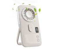 Genérico Mini ventilateur avec brume rechargeable écran numérique silencieux, portable ultra fin, pour maison, chambre, camping, randonnée | Multipurpose Outdoor Indoor Utility