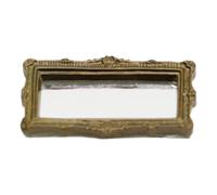 Genérico Miniature Toy House Miroir décoratif en résine antique, idéal pour les maisons de jouet, les scènes, les travaux manuels, les présentoirs de vanité, la décoration de table, Art Pro