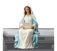 Genérico Miniatures de Jésus Figurines en résine religieuse esthétique moderne - Mini figurines de la Vierge Marie et Jésus, pour maison, bureau, église, étagère voiture