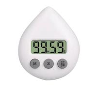 Generico Minuteur numérique pour douche pour et adultes, étanche, outil de chronométrage portable avec goutte d'eau de 2,5 cm et écran LCD pour école, apprentissage, cuisine