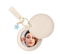 Generico Miroir de voyage - Pendentif léger pour sac - Miroir à main pour sac | Pour homme et femme, usage quotidien, extérieur, vacances, sac à main, sac à dos, cosmétiques, beauté