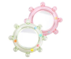 Generico Miroir pour oiseaux, jouet rotatif avec roue sonore, 2 pièces, cage pour perruches, perruches, conuri, ennui, solitude, canaris inséparables