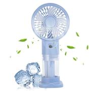 Generico Mister Fan Portable - Ventilateur Manuel Portable Spray | Refroidissement Air Pliable Rechargeable pour Camping Plage Voyage Événements Sportifs Extérieur Piscine