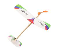 Genérico Model Airplane - ABS, 18,5 x 17,72 po Airplane Assembling Toy Rubber Band Powered | Glider Plane, Kids and Educational Outdoor Toy For Birthdays, Carnivals, Parties, and Playtime
