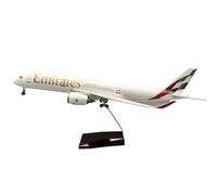 Generico Modèle d'avion de la série A350 à l'échelle 47 cm avec support - Décoration parfaite pour la maison des amateurs d'aviation(A350 Emirates,With light)