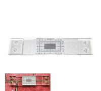 Generico Moniteur de jauge de Fissure, jauge de comparaison de Fissures angulaires en Acrylique Transparent, Crack Moniteur Utiliser pour surveiller la déformation des et Les Fissures