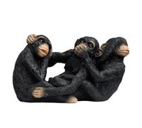 Genérico Monkey Statue Decor - Bureau Wise Monkeys Résine Sculpture | Garden Monkey Figurines | Hear No Evil See No Evil No Evil No Evil Animal Figurine Ornament For Backyard Yard Living Room Balcony