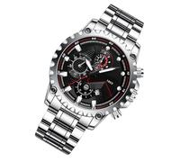 Generico Montres Classiques pour Hommes, Montres pour Hommes, Montre-Bracelet pour Hommes Big Face Acier Inoxydable, Outil de rétrécissement, Montre Lumineuse pour la Libre Entreprise, B, Fare