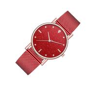 Generico Montres Pour Femmes,Bracelet À Maillots Brillant | Montre Étanche pour Femmes,Pour Banquet Activités Sociales Voyage Anniversaire Examens Mère Petite Amie Fille Femme, rouge, Fare riferimento