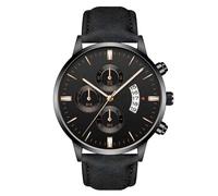 Generico Montres pour hommes Montres de luxe pour hommes, montres de voyage pour hommes - Montres imperméables pour hommes avec bandes de cuir pour maison, voyage d'affaires, date