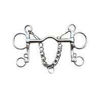 Generico Morsure longue en acier inoxydable avec bouche pour chevaux - mesures 13,3 cm et 12,5 cm (12,5 cm)