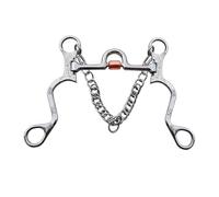 Generico Morsure pour chevaux en acier inoxydable avec bouche en cuivre - Longueur 130 mm pour une formation efficace des chevaux(White)