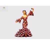 Generico Mosaic Spanish flamenco dancer Red and Blue statue made with marble dust and with enamel. It's the best collection in Spain