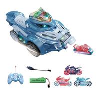 Genérico Moto de cross à télécommande - Jouet acrobatique avec 360 degrés | Motos RC avec son et lumières pour Intérieur et extérieur Jouets Cadeau d'anniversaire