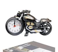 Generico Motorcycle Alarm Clock - Vintage Style Battery Powered Tabletop Clock, Creative Biker Desk Ornament, Novelty Motorbike Timepiece For Bedroom & Bookshelf | Unique Gift For Men