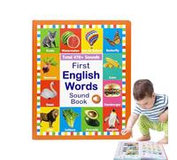 GENERICO Mots en anglais, livre d'épicerie, mots anglais livre pour basses | vocabulaire qui étudie compagnon interactif pour les de 2 à 6 ans en âge préscolaire