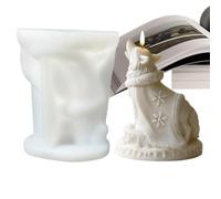 Generico Moule à bougie en forme de chien | Outil de moulage en plâtre en silicone pour animaux | pour bricolage, savon, gâteau, décoration maison, béton, arts et crafts