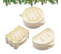 Generico Moule à individuelle | Silicone antiadhésif 3 pièces réutilisable, de four festif Taille croûte | Pour Thanksgiving Halloween Noël Pâte Chocolat Fromage Fête