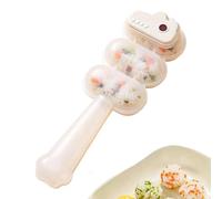 Generico Moule à sushis de riz - Forme sushis avec 3 portions d'embouchure | Mini moule à boulettes | Pour déjeuner, collation, pique-nique, camping, maison, appartement, cuisine et restaurant