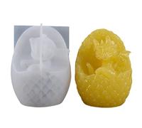 Generico Moule à œufs de dragon - Moule à bougies en silicone en forme de dragon, fournitures décoratives faciles à nettoyer pour cire, bougies, chocolat, biscuits