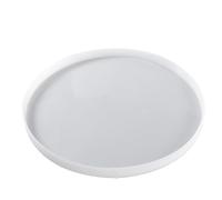 Generico Moule de table fleuve - Grand rond en silicone résine époxy avec 3 pieds en métal pour table basse DIY | effet sables meubles miroir moule planche à découper | décoration maison art création