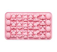 Generico Moule en silicone anti-adhésif pour Pâques - 21,1 x 12,1 cm - Moule en silicone en forme de fruits Newk - Plateau alimentaire pour biscuits, gâteaux, fêtes de printemps