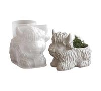 Generico Moule en silicone en forme de - Moule artisanal pour animaux de 2,95 pouces, 3D polyvalents, décoration de bureau avec un design adorable | Pot de fleurs DIY Bureau CR