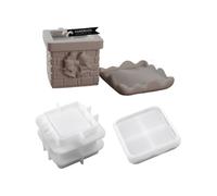 Generico Moule en silicone, facile à libérer, en forme de cheminée, pour fabriquer des vases, savon en résine craie, bijoux, pot bougie, boîte de bonbons, décoration de Noël