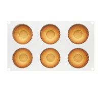 Generico Moule en silicone pour gâteaux et desserts | Moule en silicone résistant à la chaleur à 6 cavités, moules pour gâteaux, mousses et desserts français, pour pudding, brownie, pâtisserie, truffe