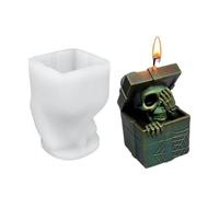 Generico Moule Halloween - Moule en silicone pour savon, facile à enlever les moules à craie artisanaux pour décorations festives, projets thérapie