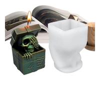 Generico Moule Halloween, moule en silicone pour savon - modèle macabre à détachement facile pour décorations en résine époxy et projets artisanaux aromathérapie