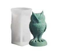 Generico Moule silicone - Halloween gothique chouette bougeoir | Matrice corbeau réaliste en résine | Forme de pâtisserie volatile pour savon et coulée époxy, multifonction pour loisirs