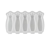 Generico Moules en silicone en forme d'étoile avec vœux de bonheur, pour la réalisation de | Décorations pour la maison, l'art manuel, l'artisanat, le savon et le bricolage créatif