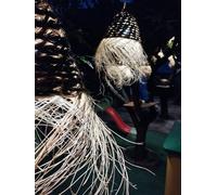 Generico MU3103241501 Lustre en paille naturelle Suspension Maroc à la main Decor 3103241501