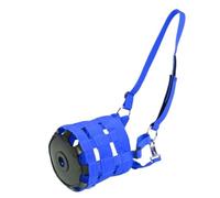 Generico Muselière en herbe pour chevaux, design respirant pour usage équestre(Blue M)