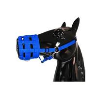 Generico Muselière en nylon pour chevaux avec licou, support réglable (Blue S)