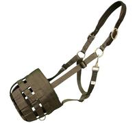 Generico Muselière personnalisée pour chevaux au pâturage avec licol et frein pour l'alimentation(Green)