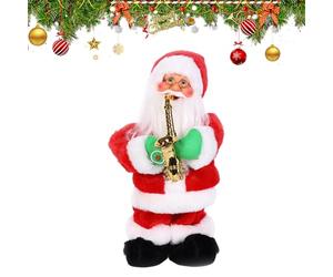 Genérico Musicale de Père Noël, décoration de Noël, Saxophone Jouant Statuette de père Noël, Famille, Femmes, Hommes, Adultes, Maison, café, Vacances, Affichage intérieur, décoration