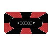 Generico Nappe de Pokerr - Nappe de Casino - Tapis de Poker Holdem 120 x 60 cm, tapis de table de Pokerr antidérapant, couvre-tables de jeu pour fêtes de Poker, collectes de fonds, soirées
